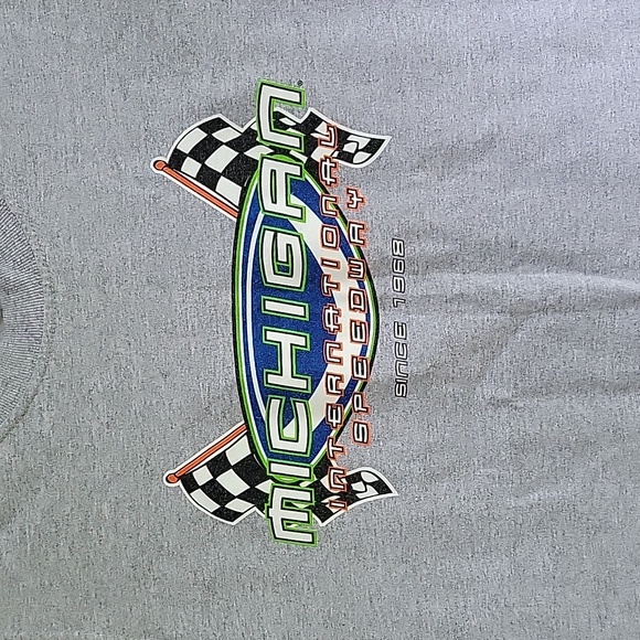 Vintage Alstyle Michigan Nascar International Speedway Tank Top Grey Youth Large - Picture 3 of 10